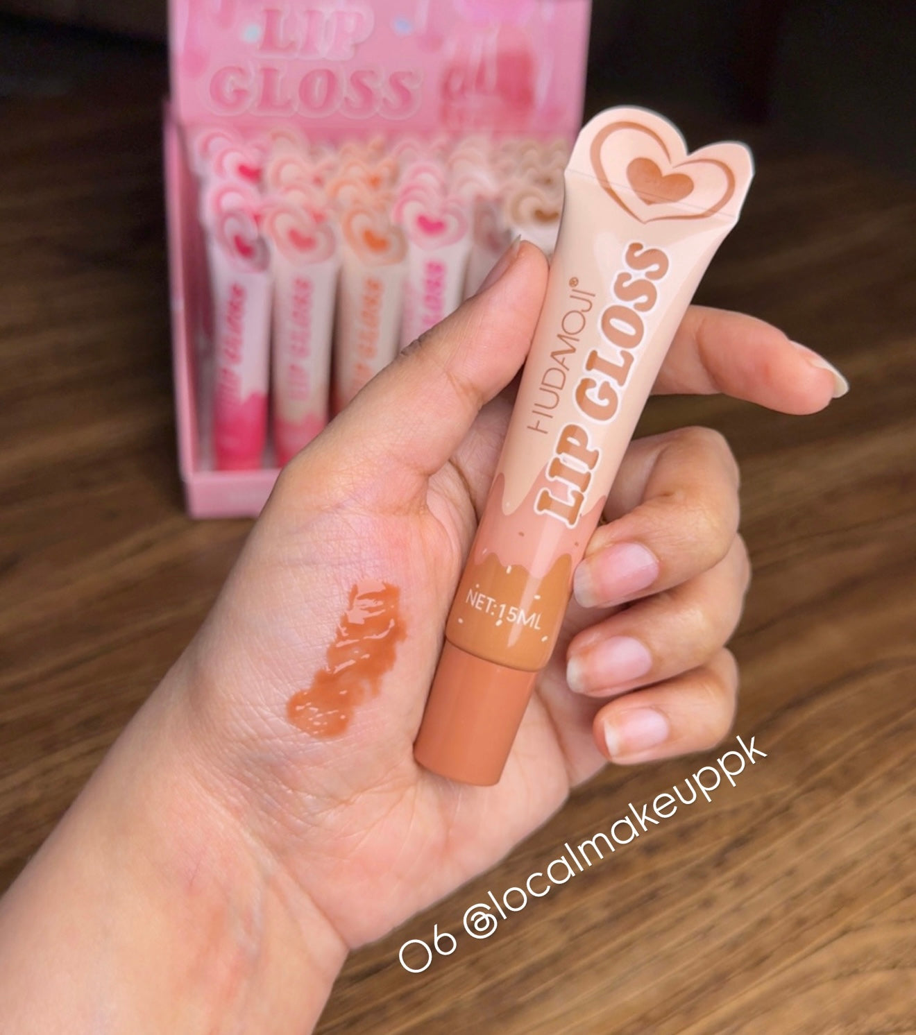 Hudamoji Heart Lip Gloss