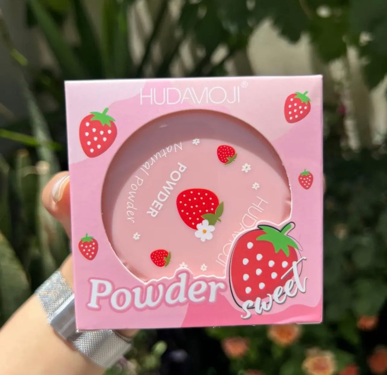 Hudamoji Strawberry Compact Powder