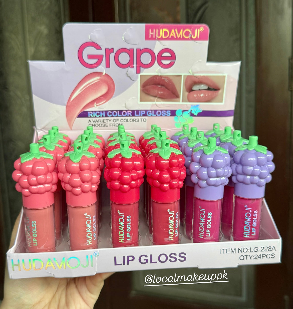 Hudamoji Grape Lip Gloss Pack of 3