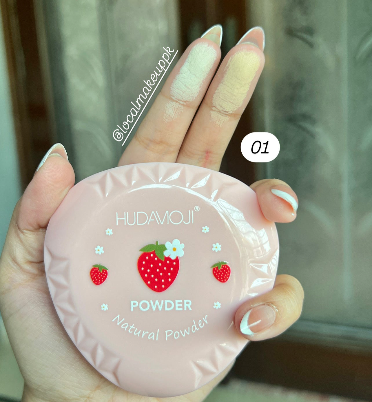 Hudamoji Strawberry Compact Powder