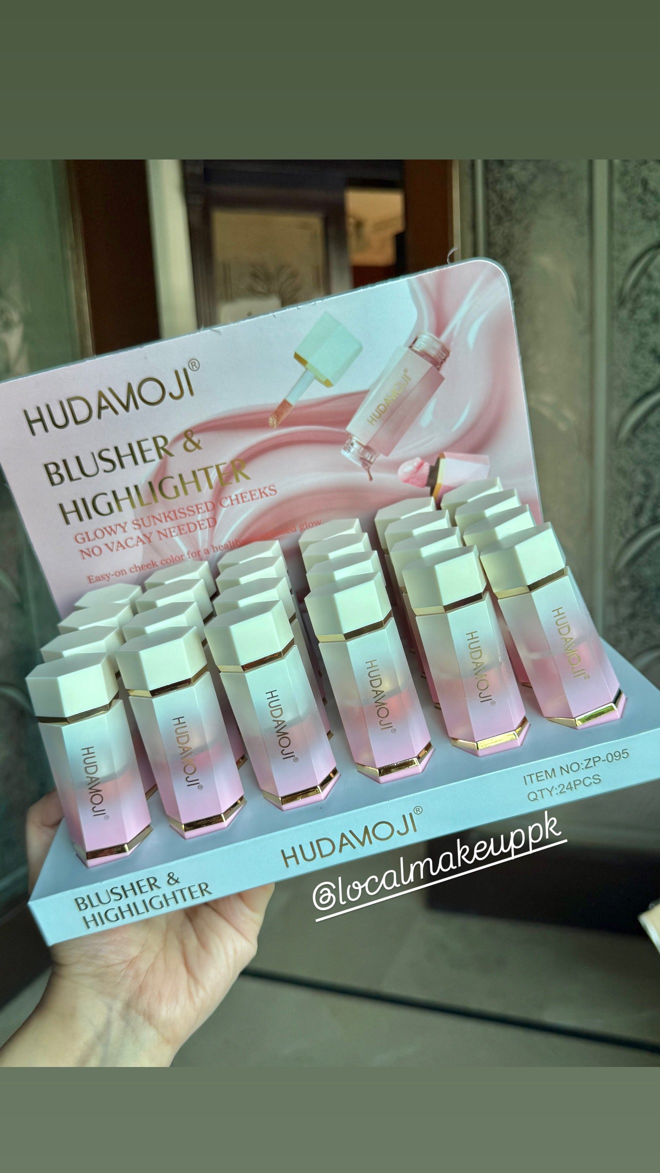 Hudamoji 2 in 1 Liquid Blush + Highlighter