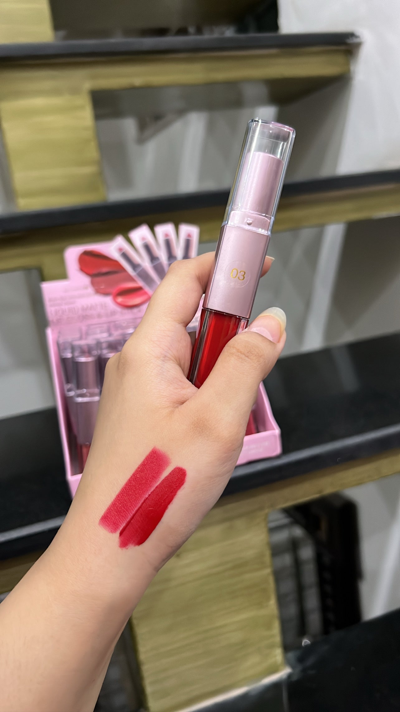 Hudamoji 2 in 1 Lipstick (Liquid and Bullet)