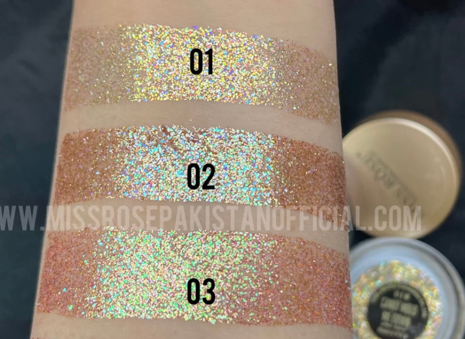 Miss Rose Pressed Glitter Pot