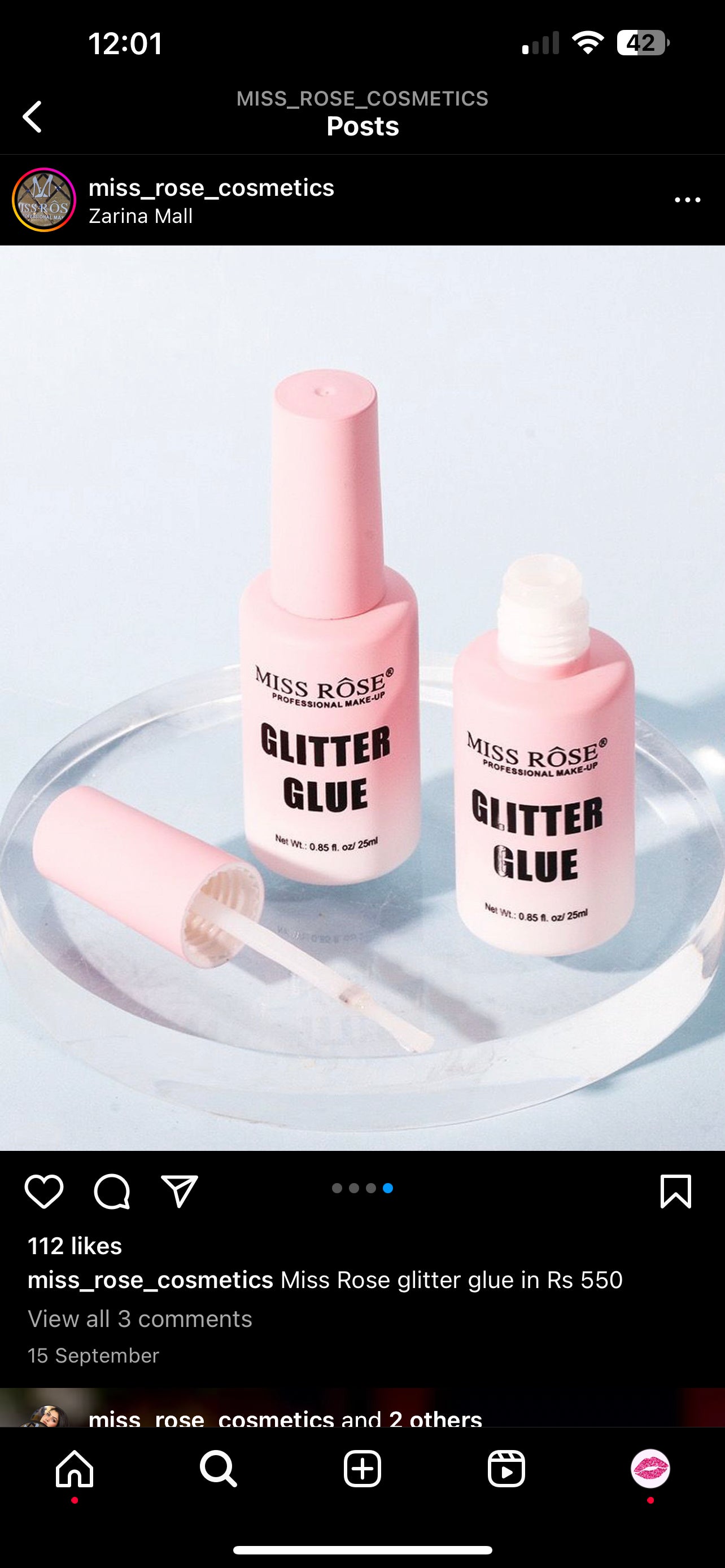 Miss Rose Glitter Glue