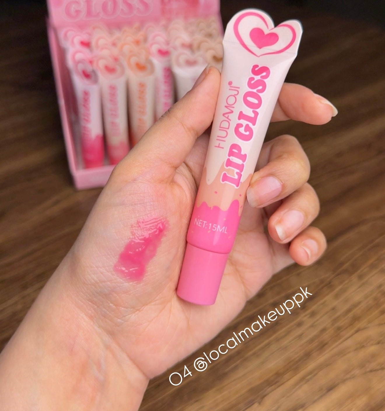 Hudamoji Heart Lip Gloss