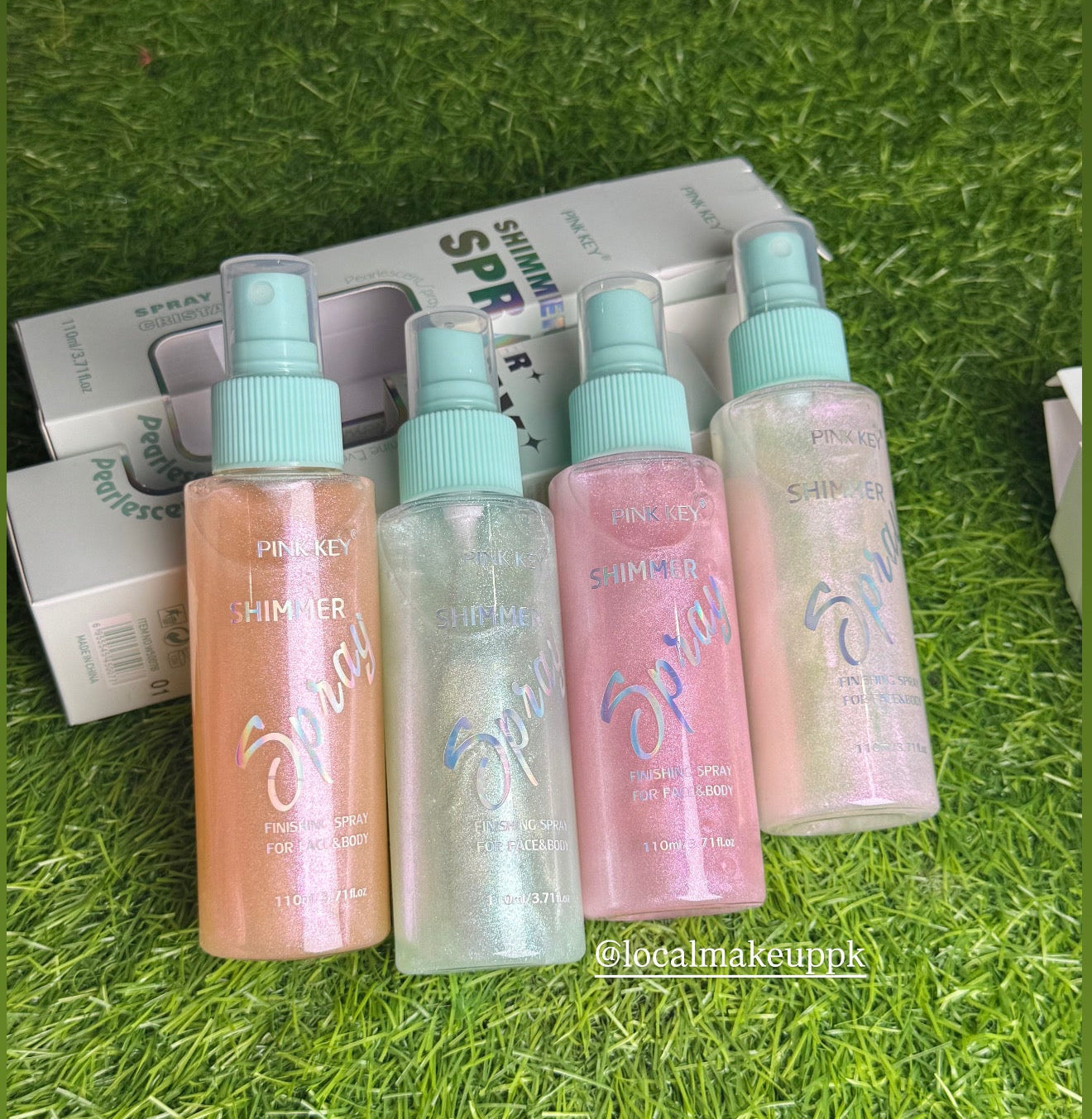 Pink Key Shimmer Makeup Spray
