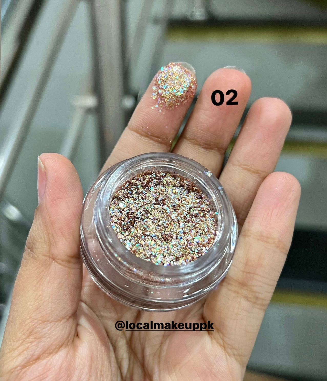 Miss Rose Pressed Glitter Pot