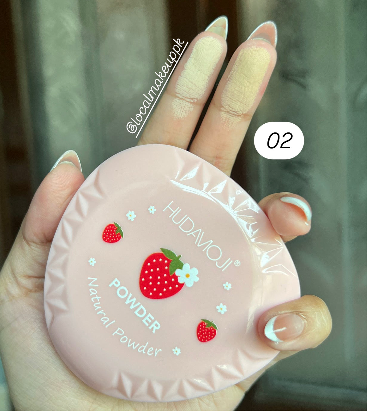 Hudamoji Strawberry Compact Powder