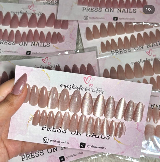 Ayesha Favorites Pink Cat Nails