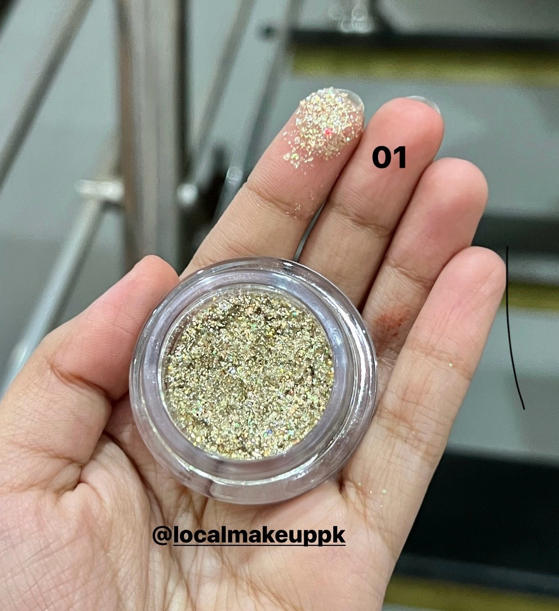 Miss Rose Pressed Glitter Pot