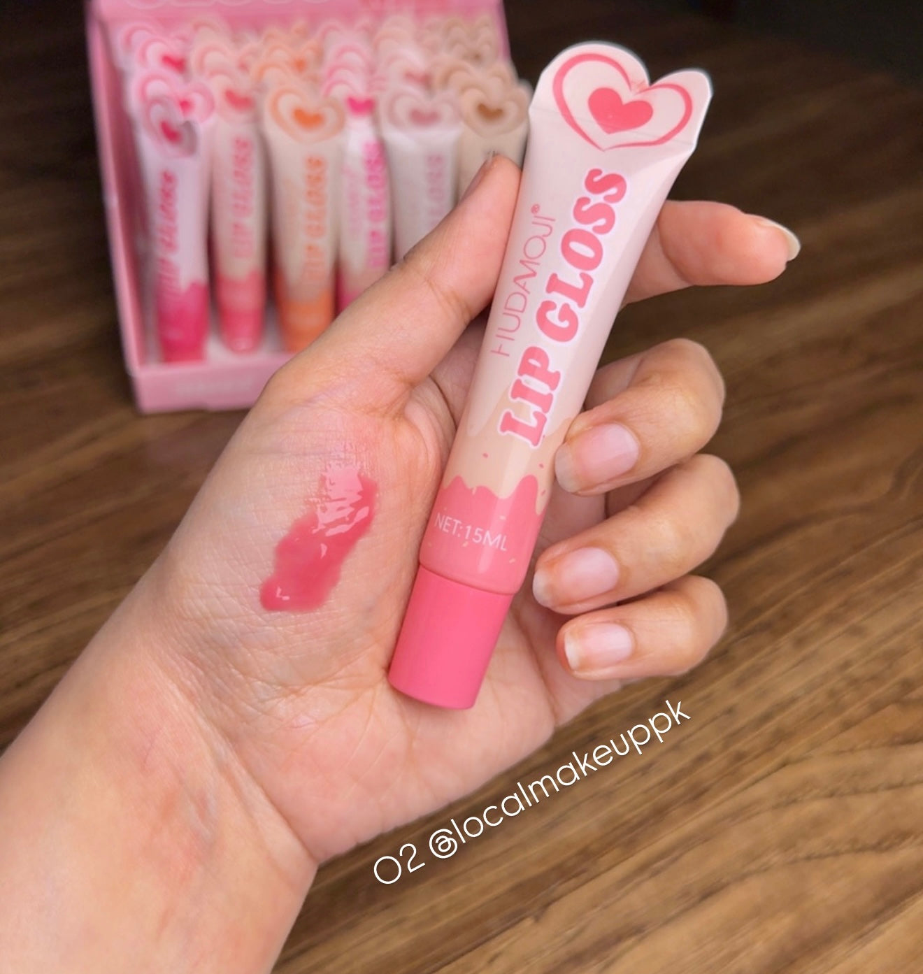 Hudamoji Heart Lip Gloss