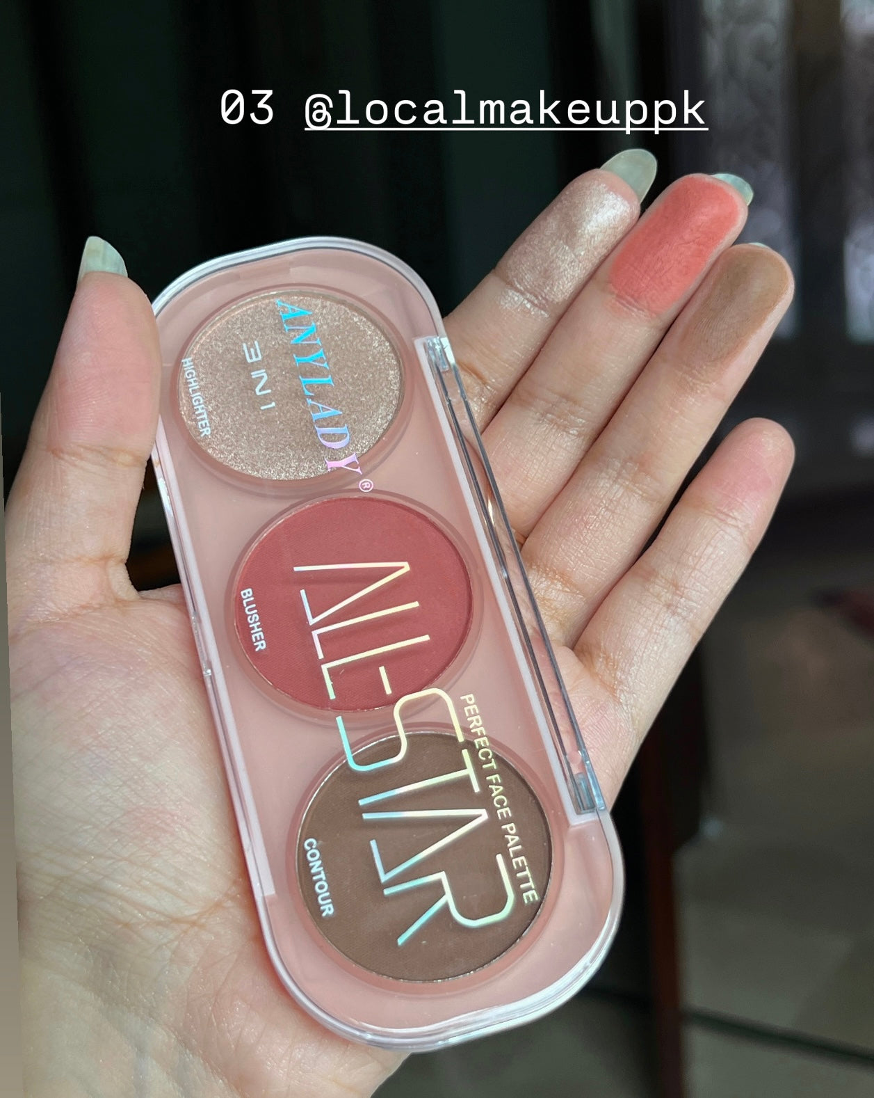 Anylady 3 in 1 Face Palette