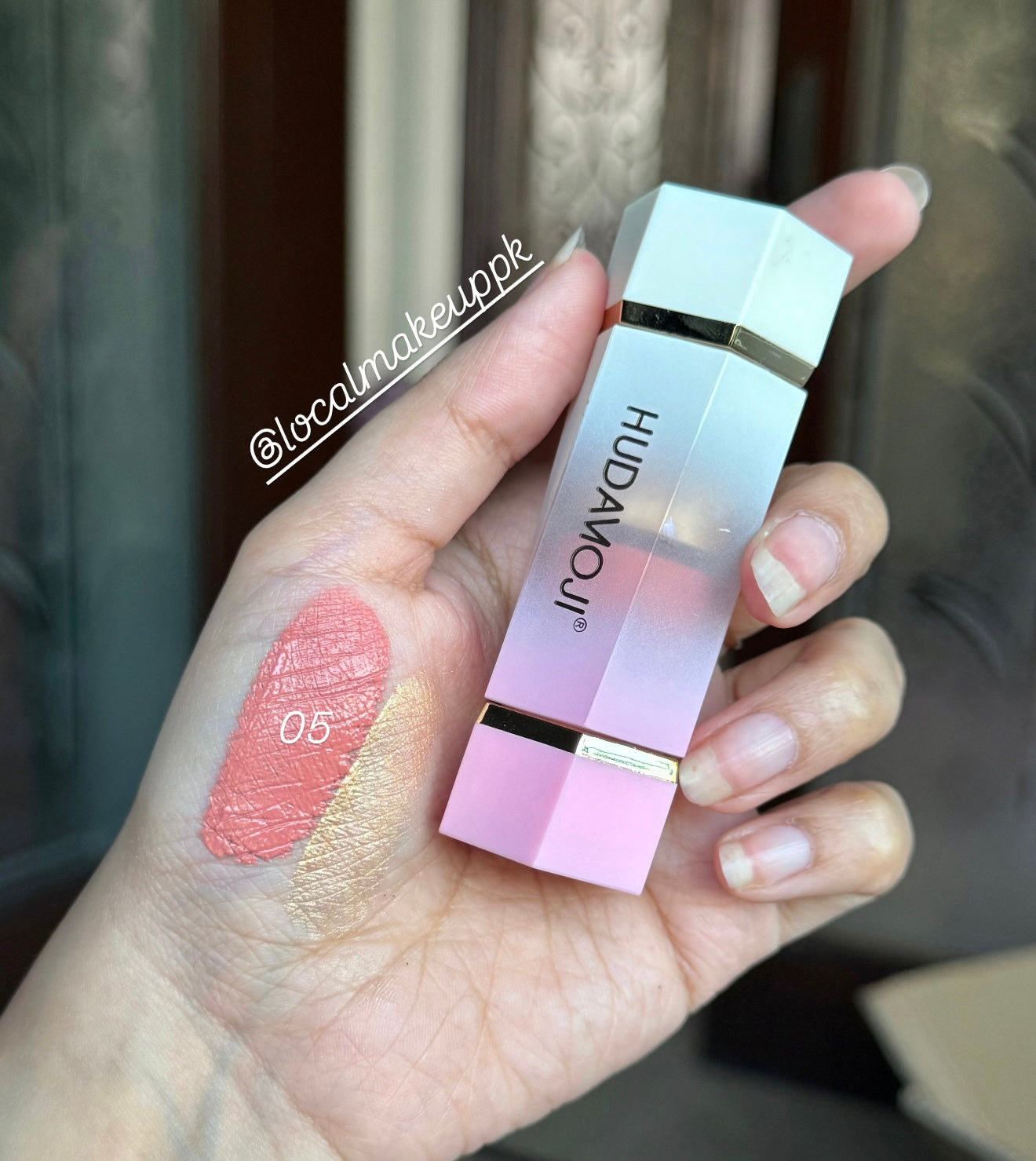 Hudamoji 2 in 1 Liquid Blush + Highlighter