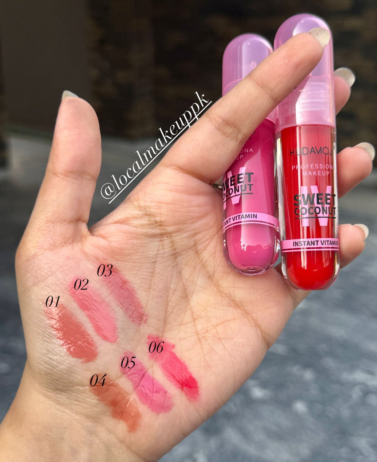 Hudamoji Sweet Coconut Lip Gloss