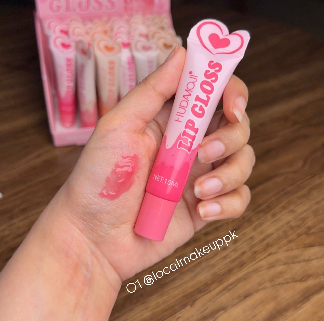 Hudamoji Heart Lip Gloss
