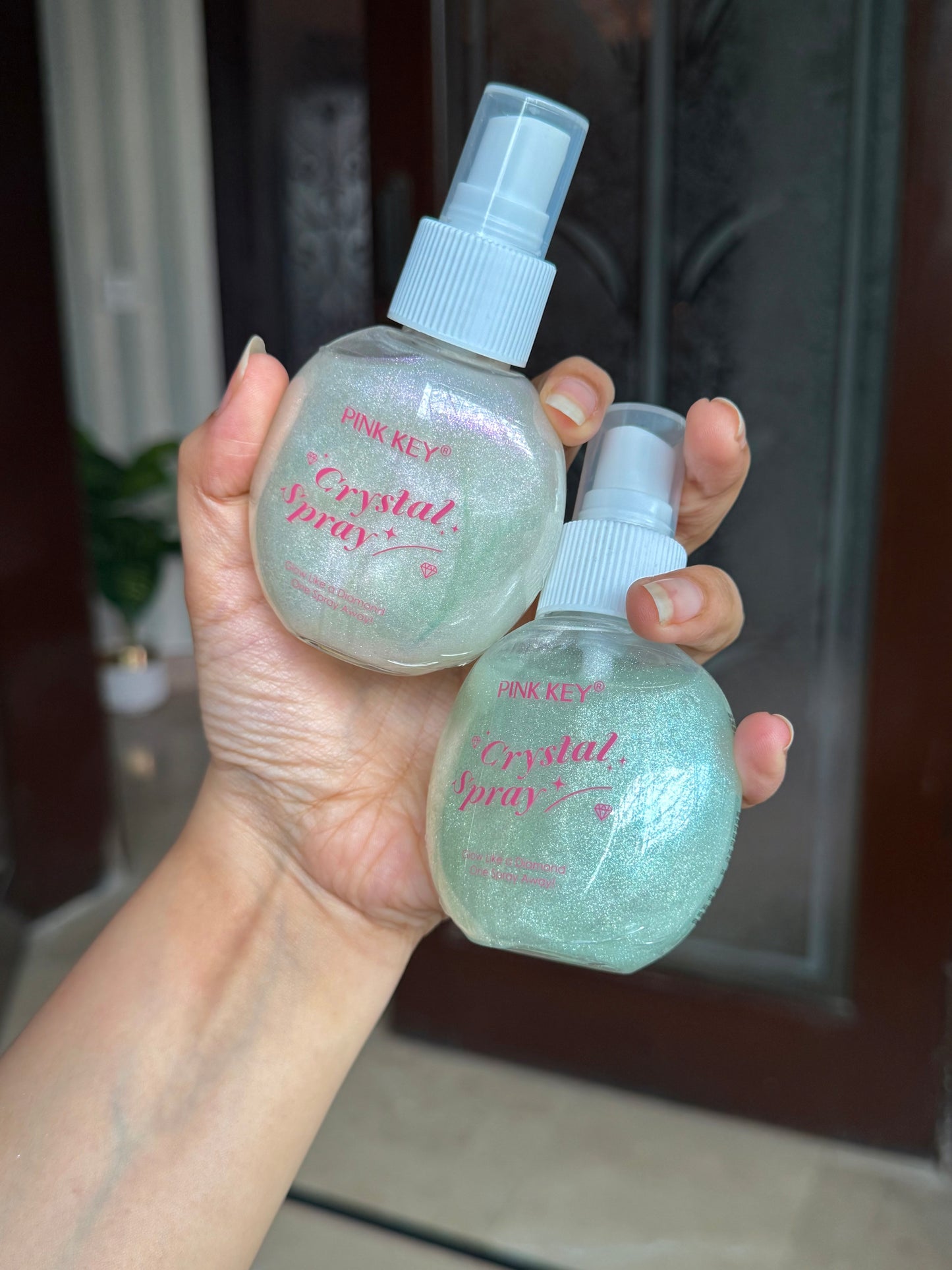 Pink Key Shimmer Spray