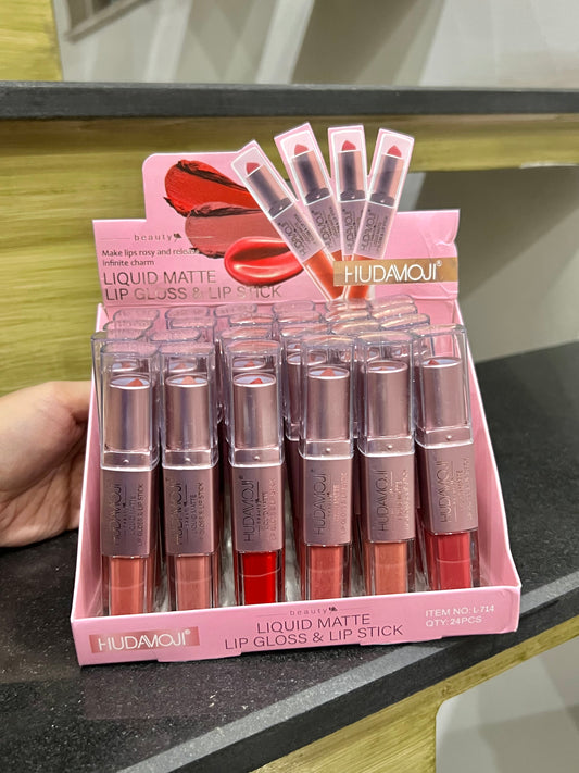 Hudamoji 2 in 1 Lipstick (Liquid and Bullet)