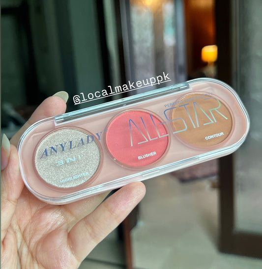 Anylady 3 in 1 Face Palette