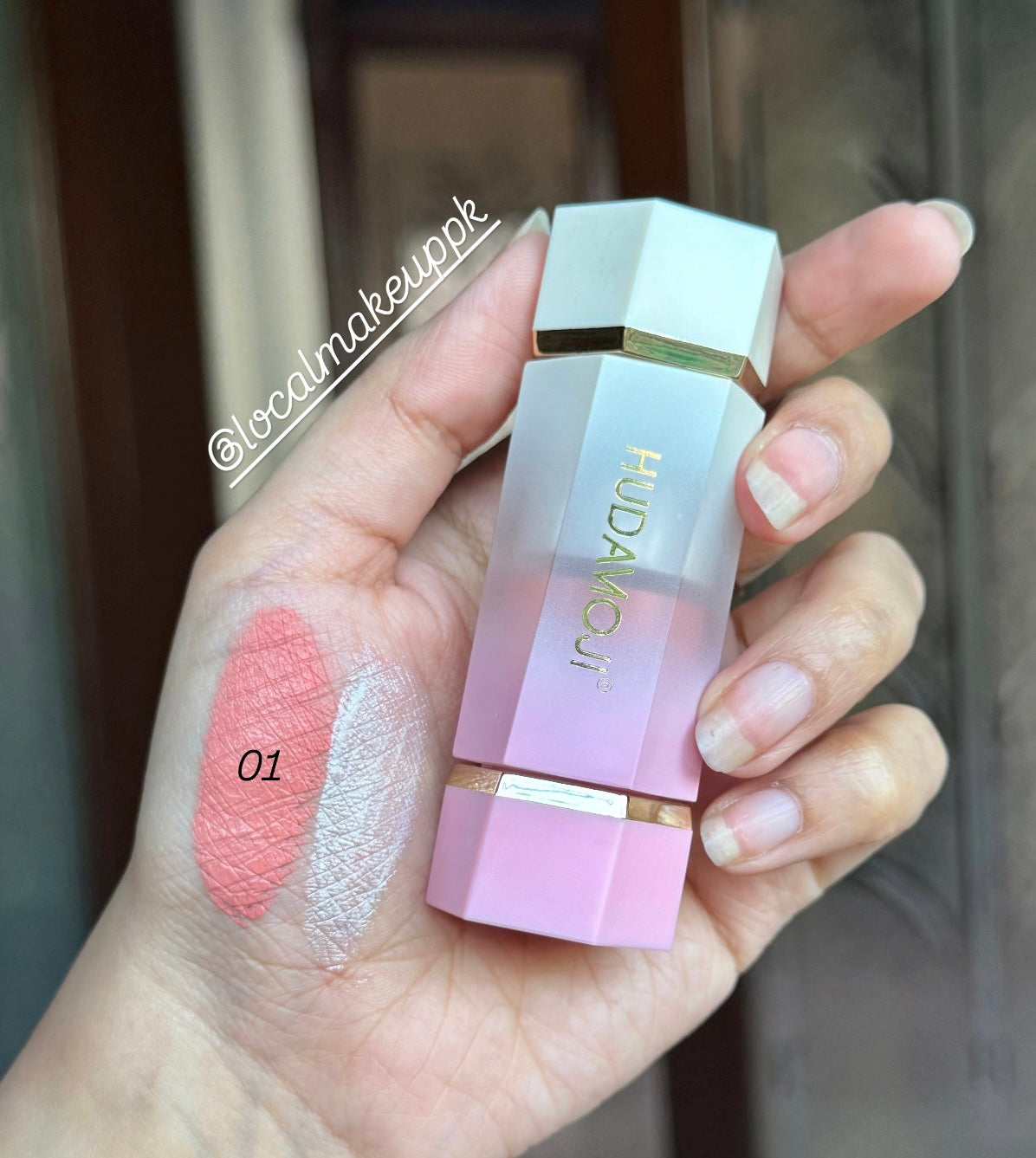 Hudamoji 2 in 1 Liquid Blush + Highlighter